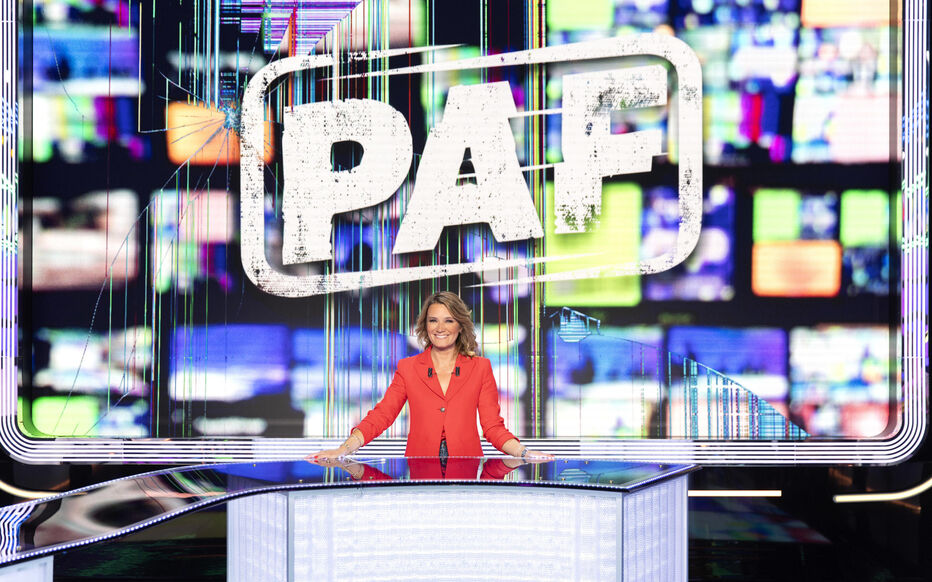 Pascale de La Tour du Pin sur le plateau de PAF sur C8